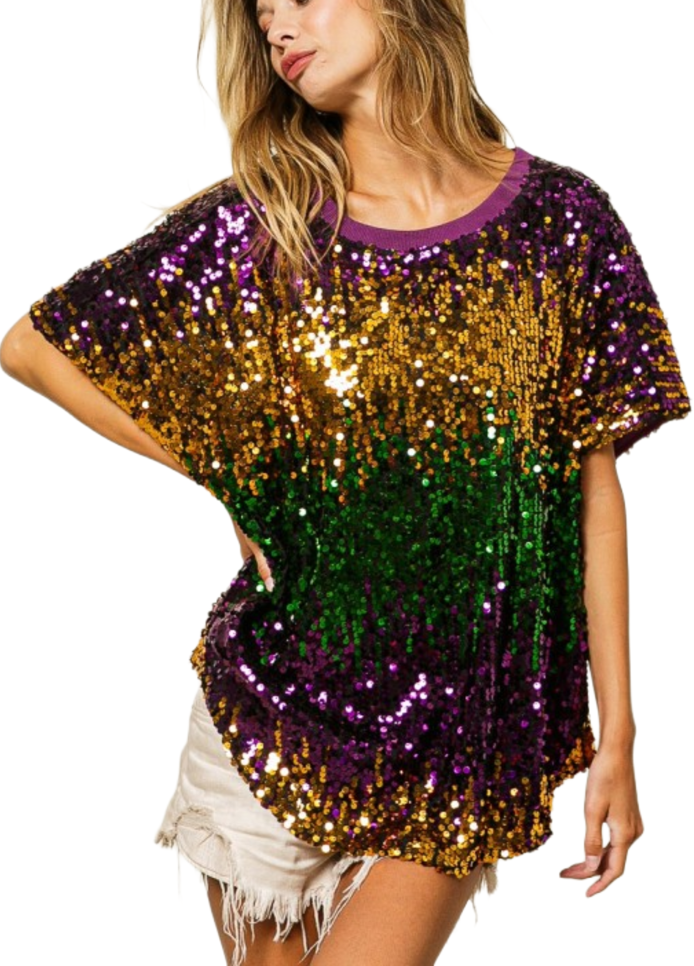 Sequin Carnivale Top