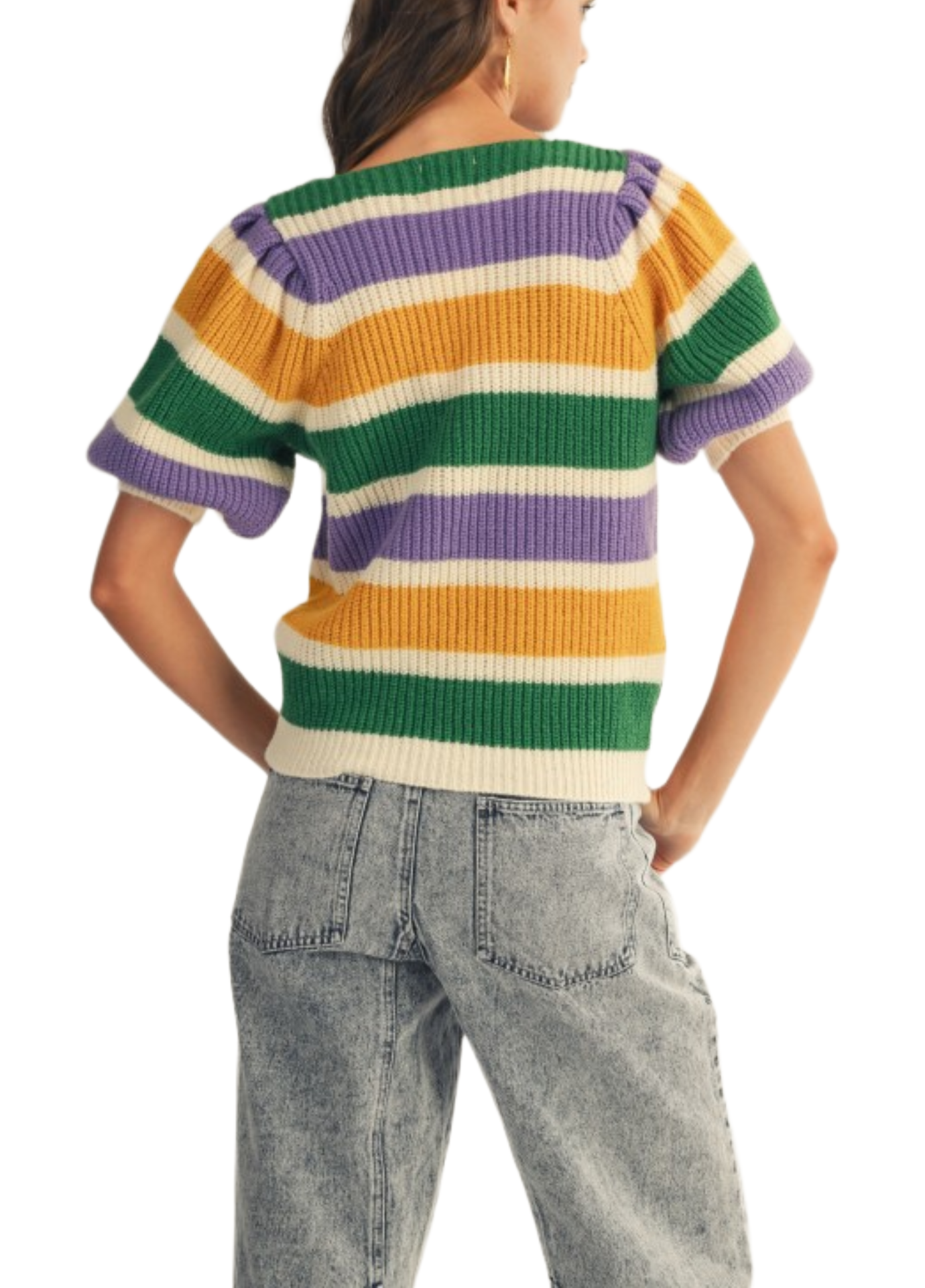 Parade Puffy Mardi Gras Sweater