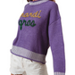 'Mardi Gras' Tinsel Sweater