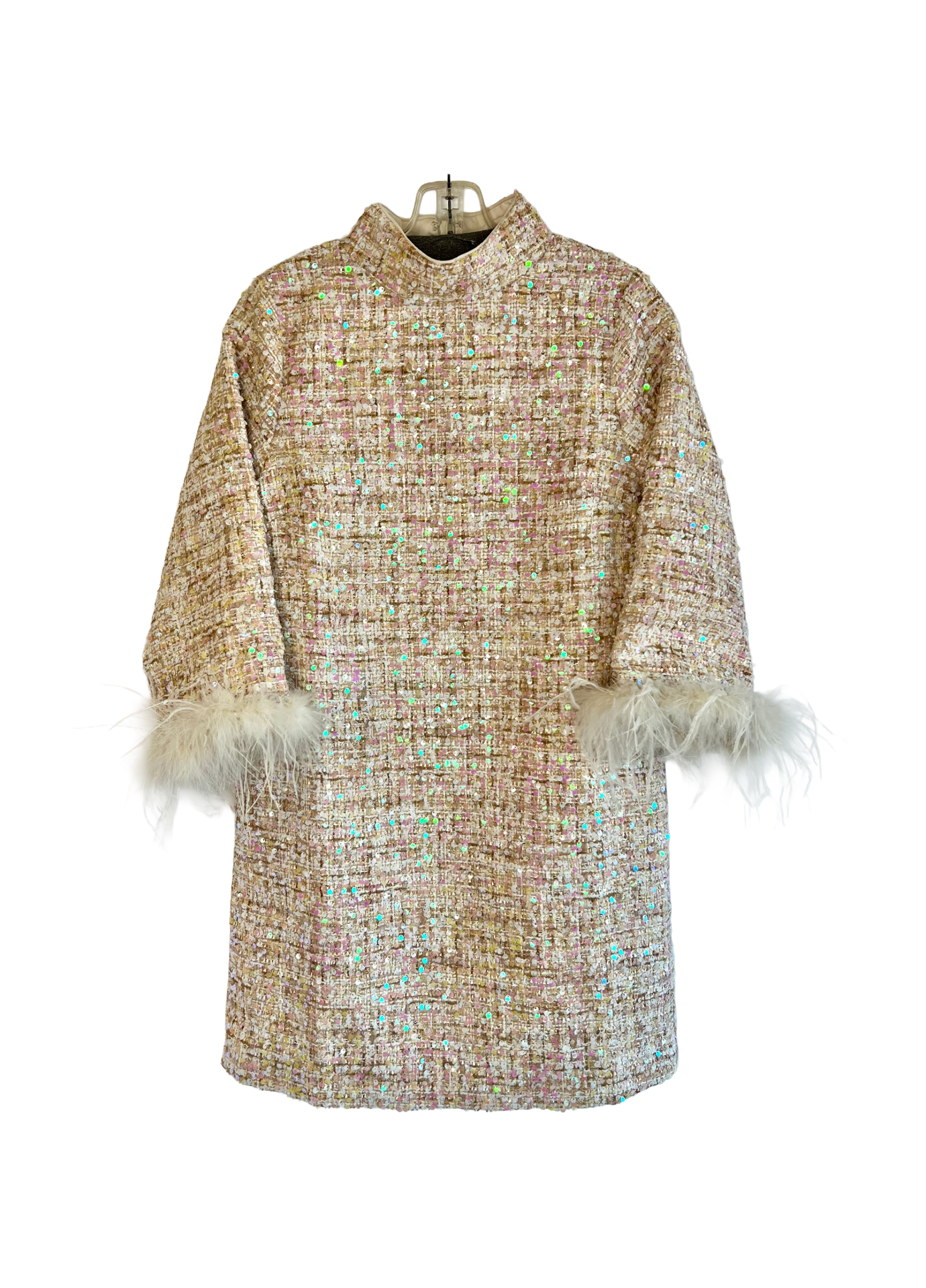 La Vie Chic Sequin Tweed Dress