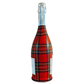 Beau Bottles Red and Green Christmas Tartan - Prosecco