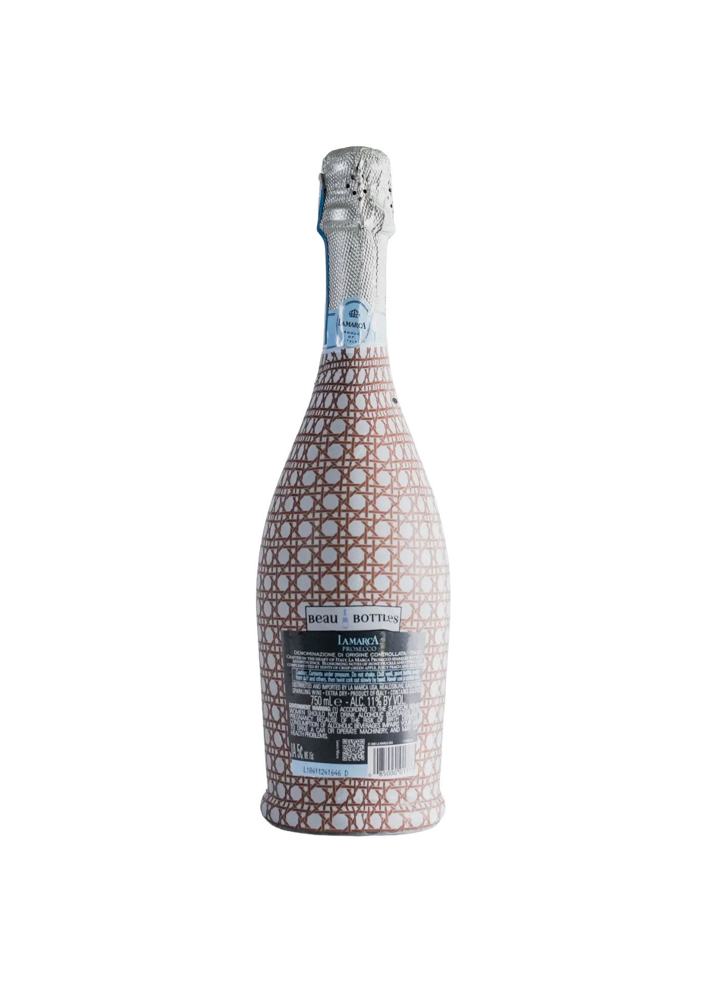 Beau Bottles Brown and White Cane - Prosecco