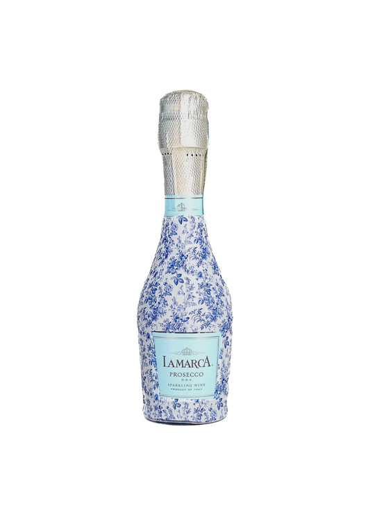 Beau Bottles Blue Floral - Mini Prosecco Pack