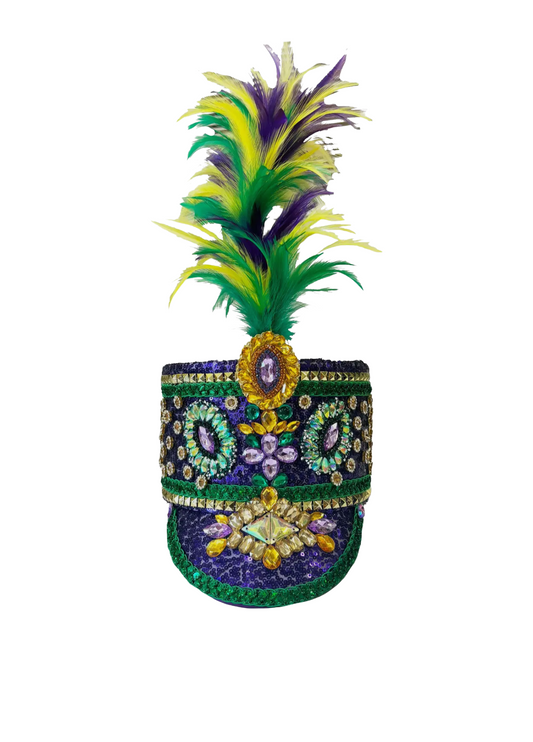 Mardi Gras Conductor Feather Hat