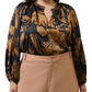 Midnight Tropics Top - Plus