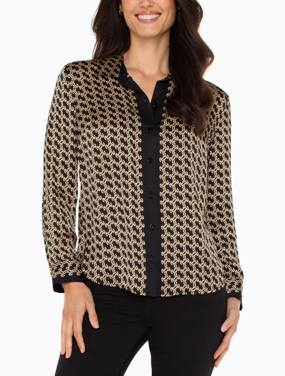 So Saints Button Front Top