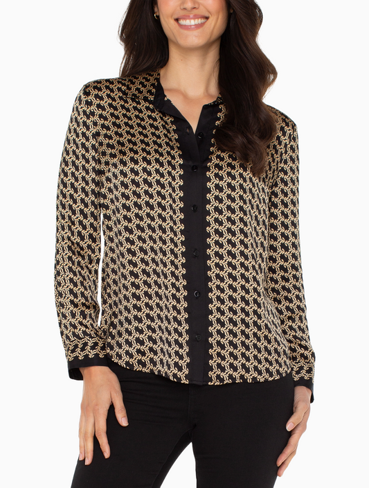 So Saints Button Front Top
