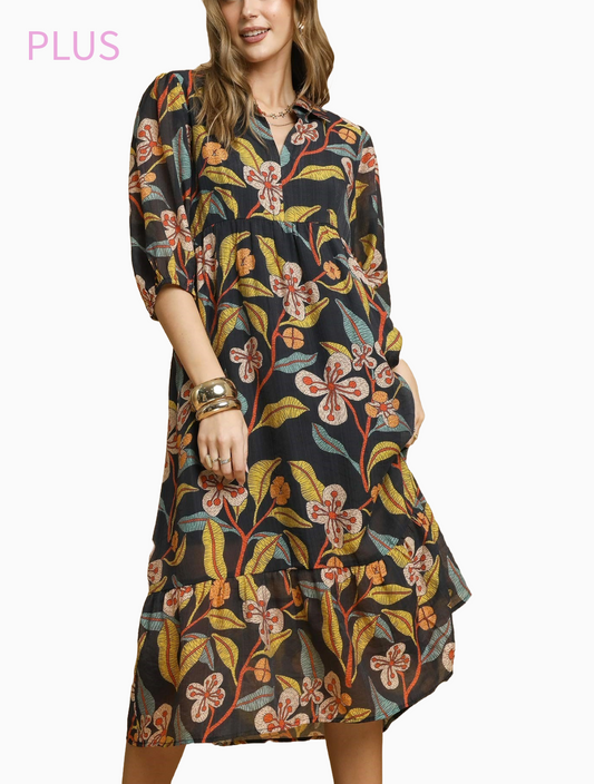 Leonie Midi Dress - Plus
