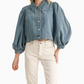 Saddler Denim Cropped Jacket