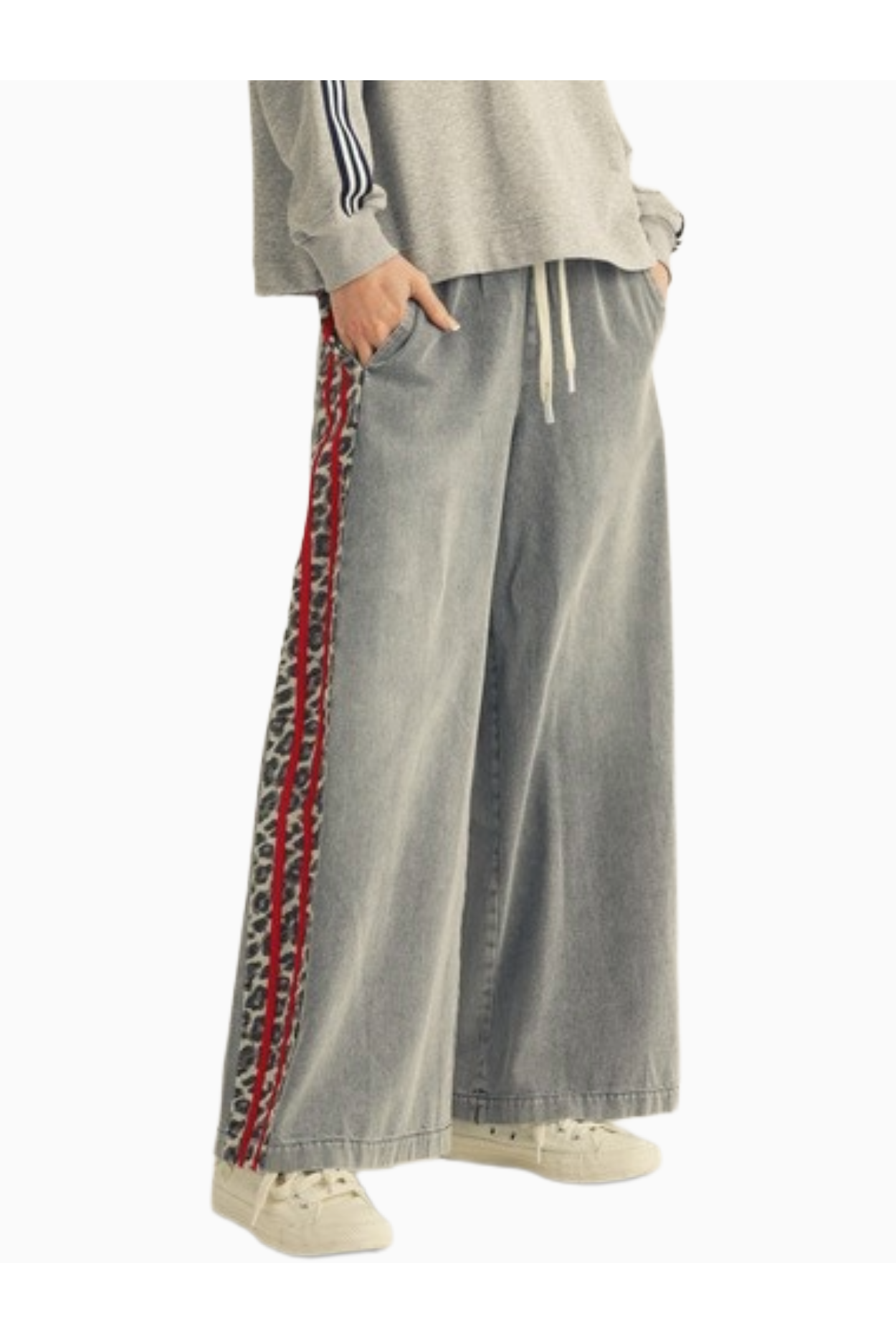 Side of Leopard Pant - Plus