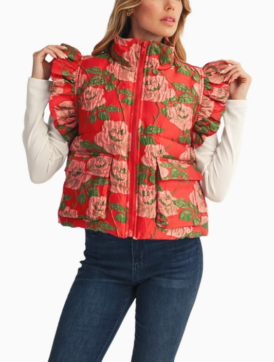 Bloomstruck Puffy Vest
