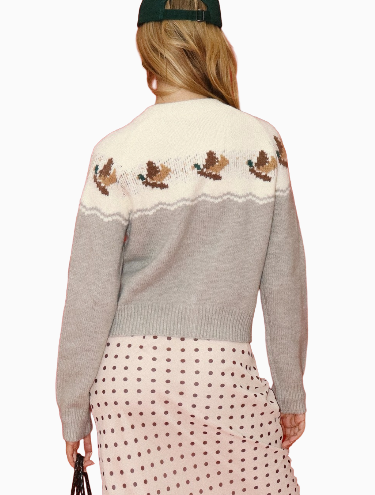Duck Cardigan Sweater