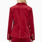 With Wine Corduroy Blazer