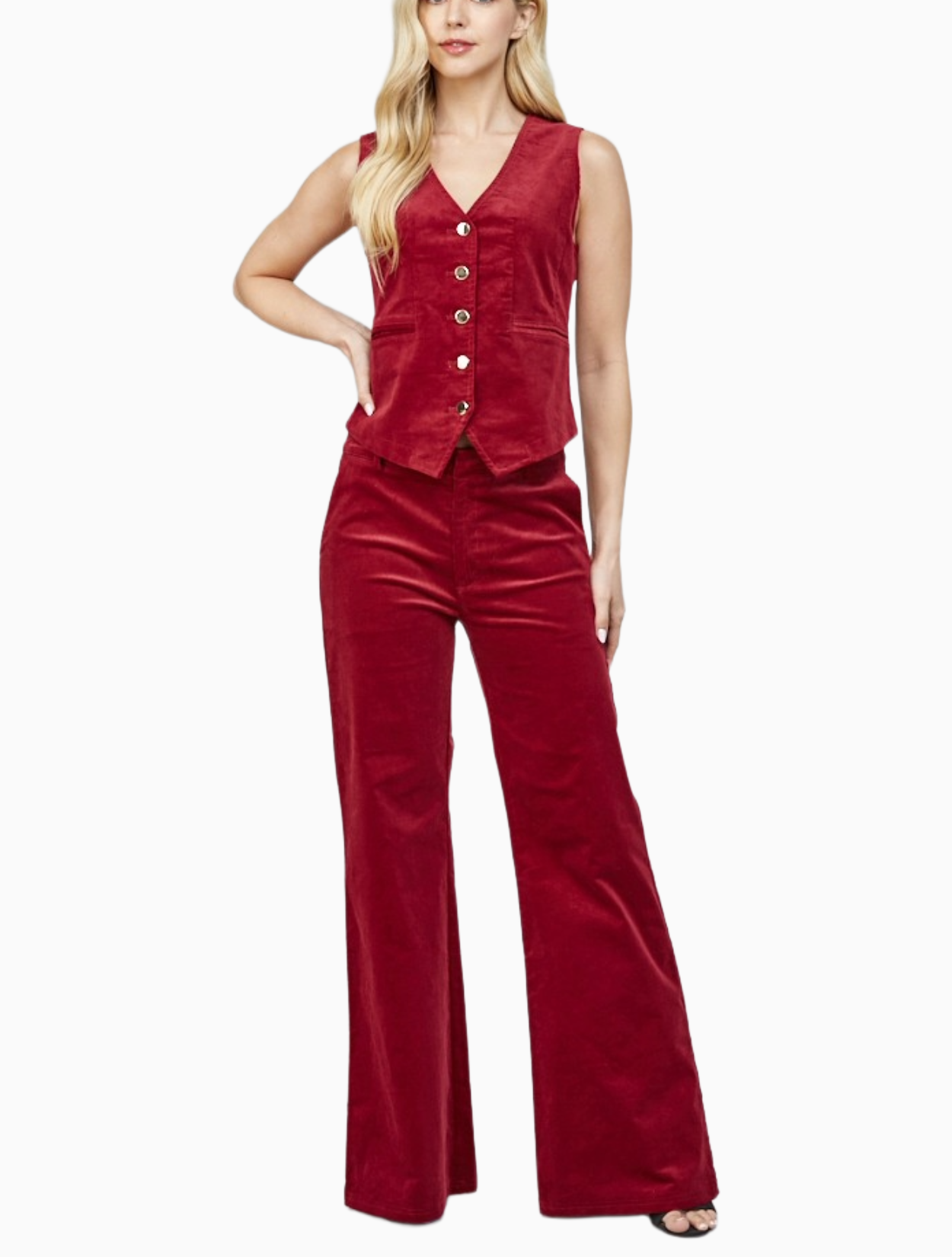 With Wine Corduroy Pant