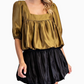Noa Bubble Crop Top