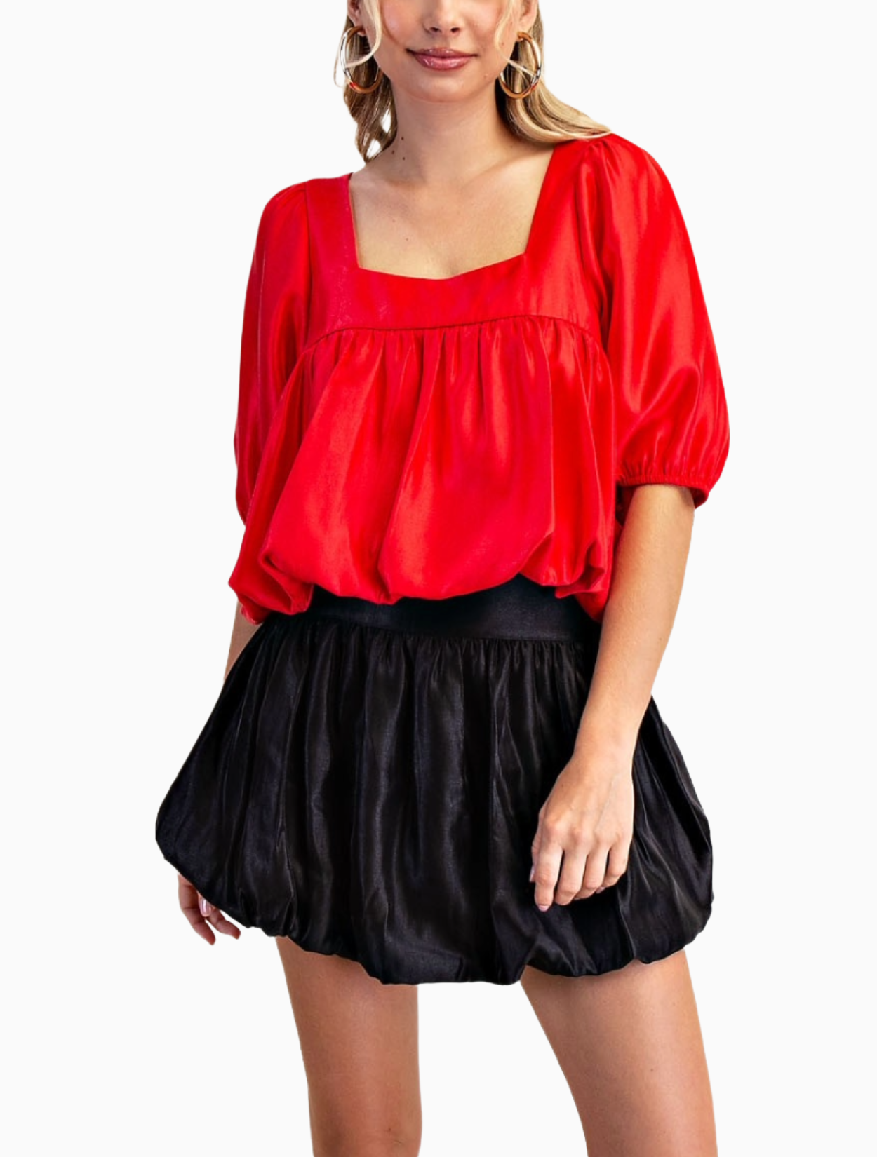 Noa Bubble Crop Top