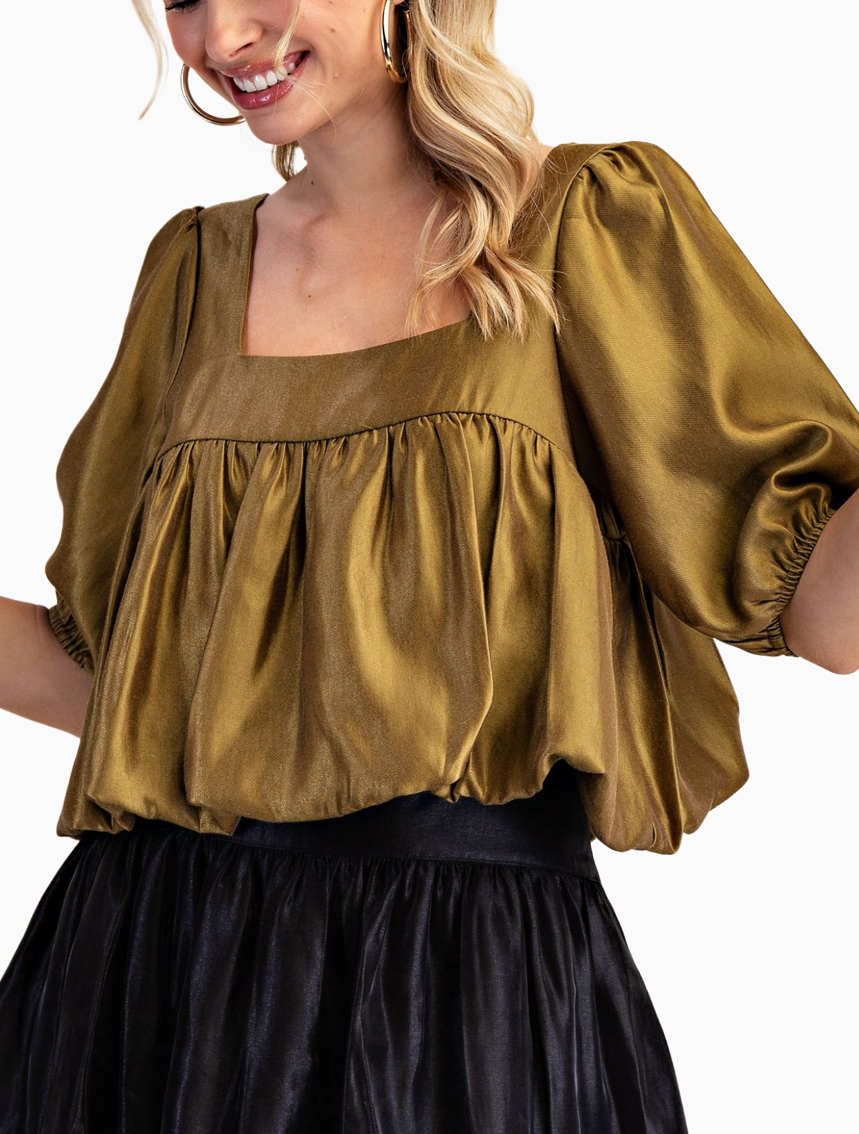 Noa Bubble Crop Top