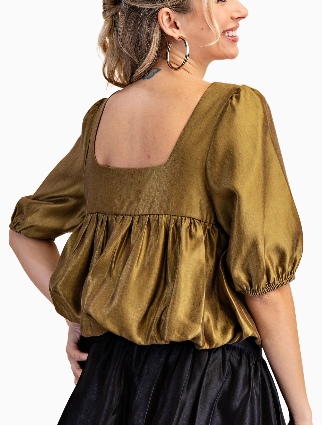 Noa Bubble Crop Top