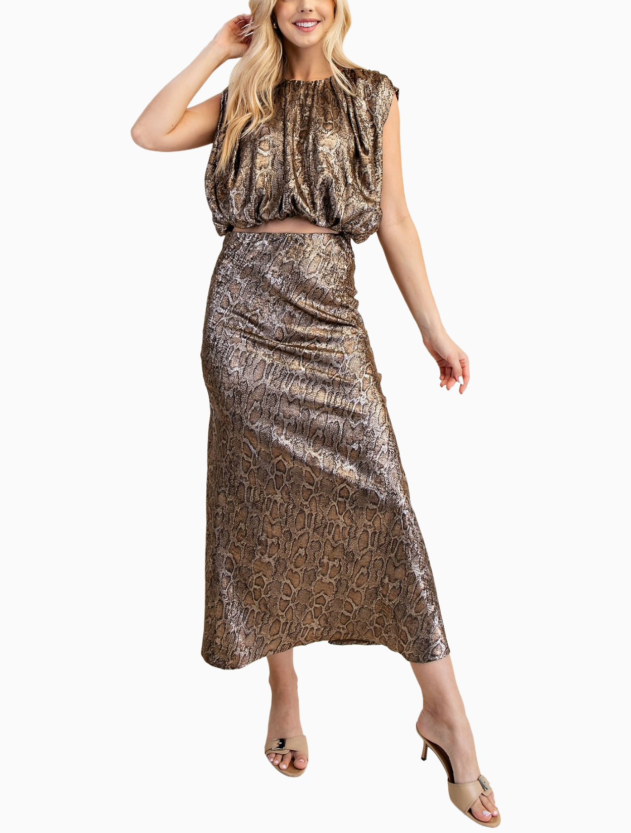 Walk Tall Midi Skirt