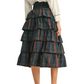 Unbridled Tiered Midi Skirt