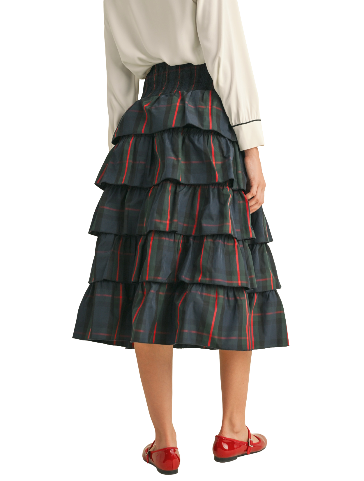 Unbridled Tiered Midi Skirt