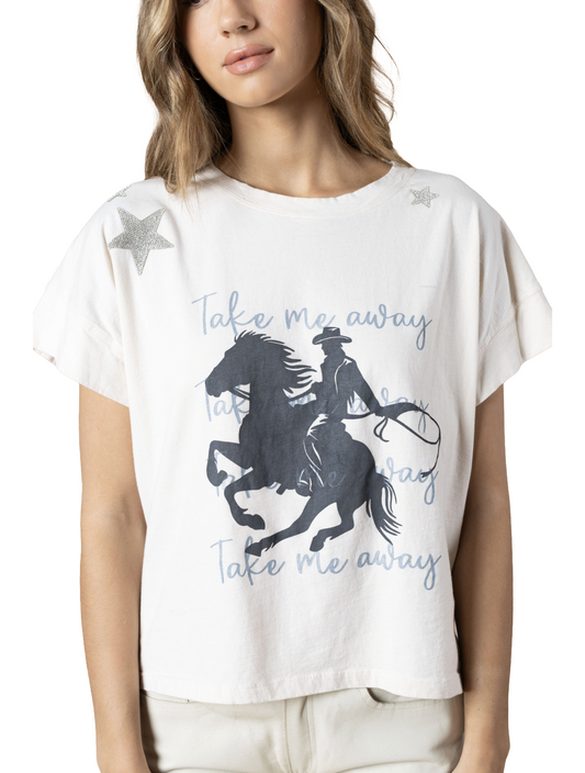 Take Me Away Hi-Lo Tee