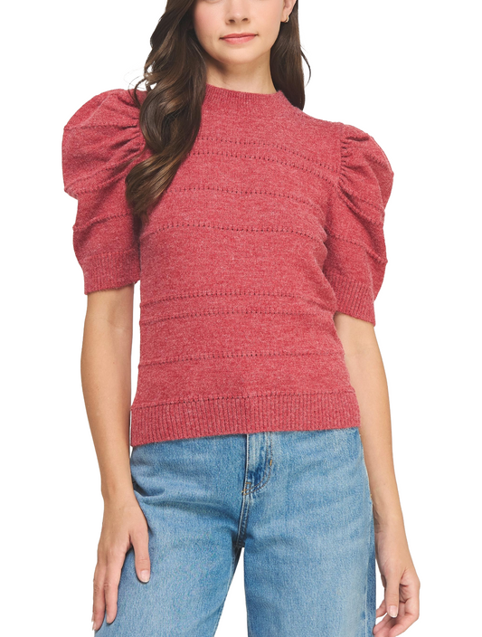 Tango Rouge Turtleneck Top