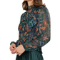 Gilded Petal Peplum Top