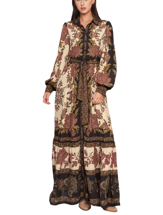 Medallion Flora Maxi Dress