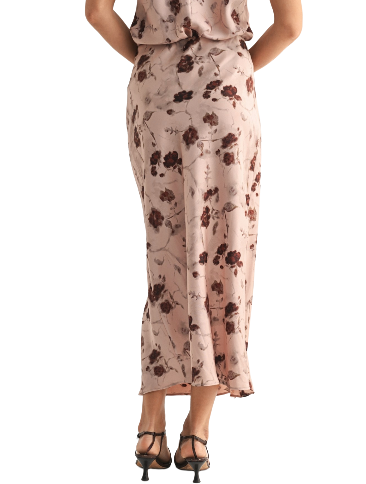 Driftwood Rose Midi Skirt