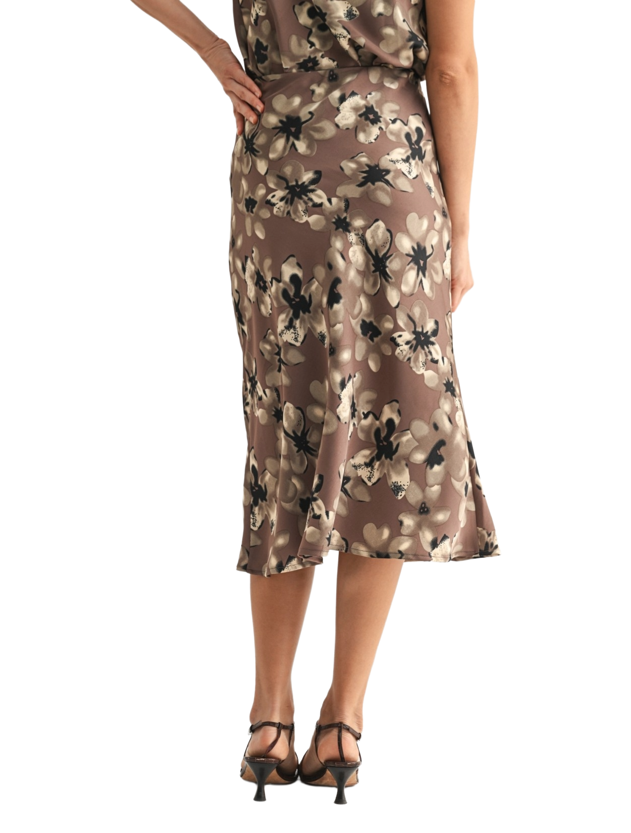 Rooted Mauve Midi Skirt