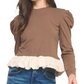 Serape Peplum Top