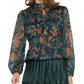 Gilded Petal Peplum Top