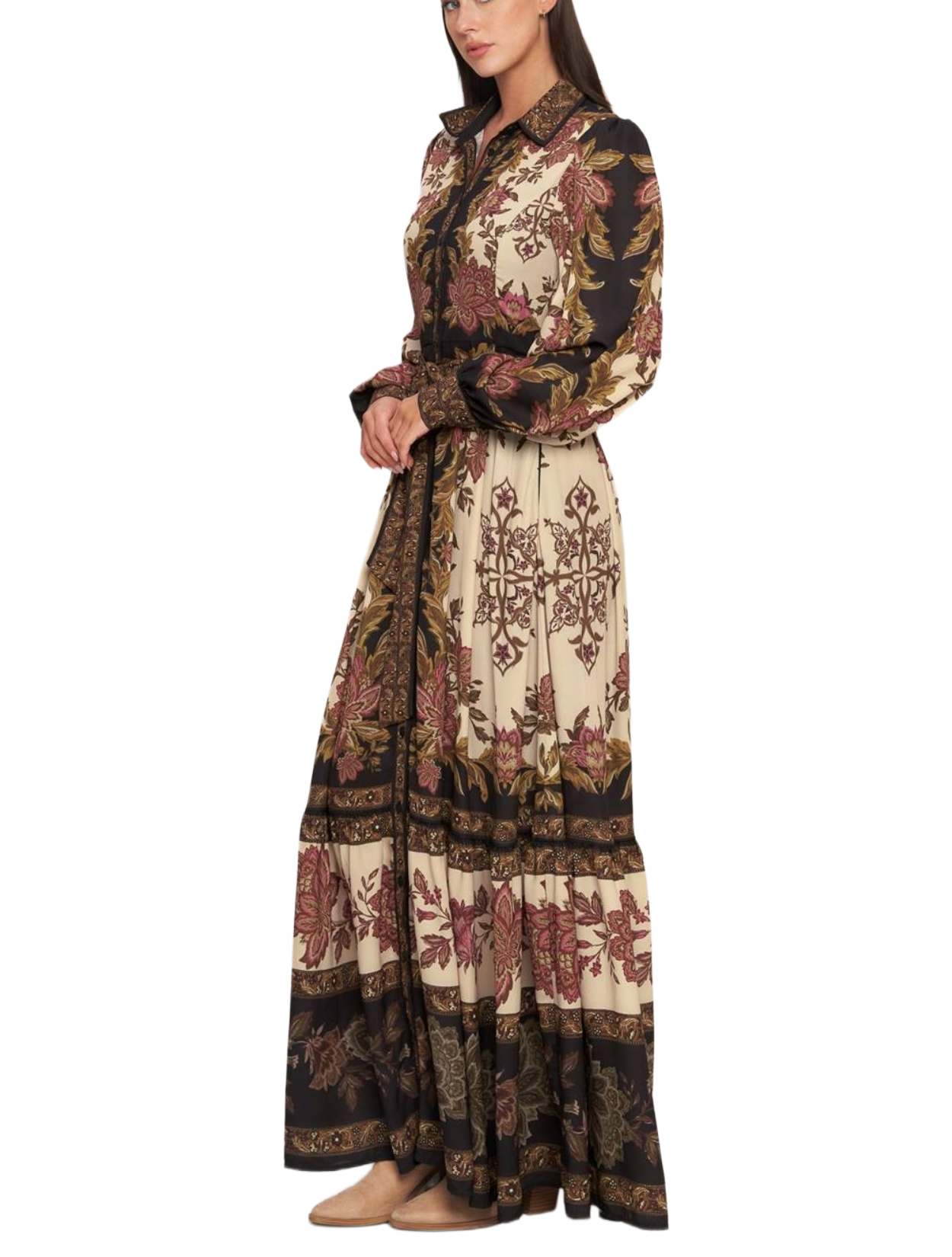 Medallion Flora Maxi Dress