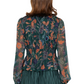 Gilded Petal Peplum Top