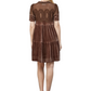 Choco Velvet Dress