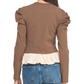 Serape Peplum Top