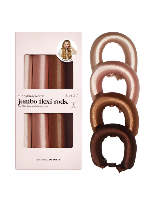 Satin Jumbo Flexi Rods - Rosewood