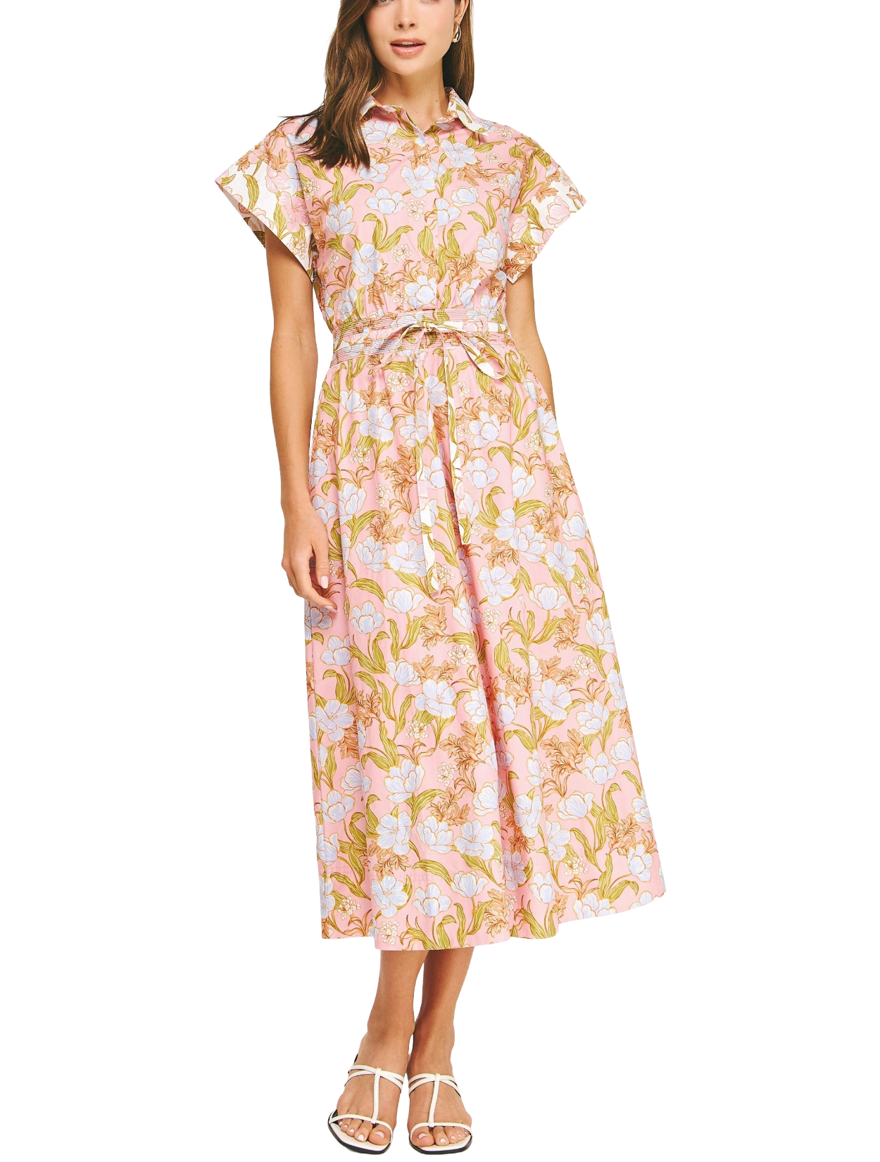 Carnation Colorblock Midi Dress