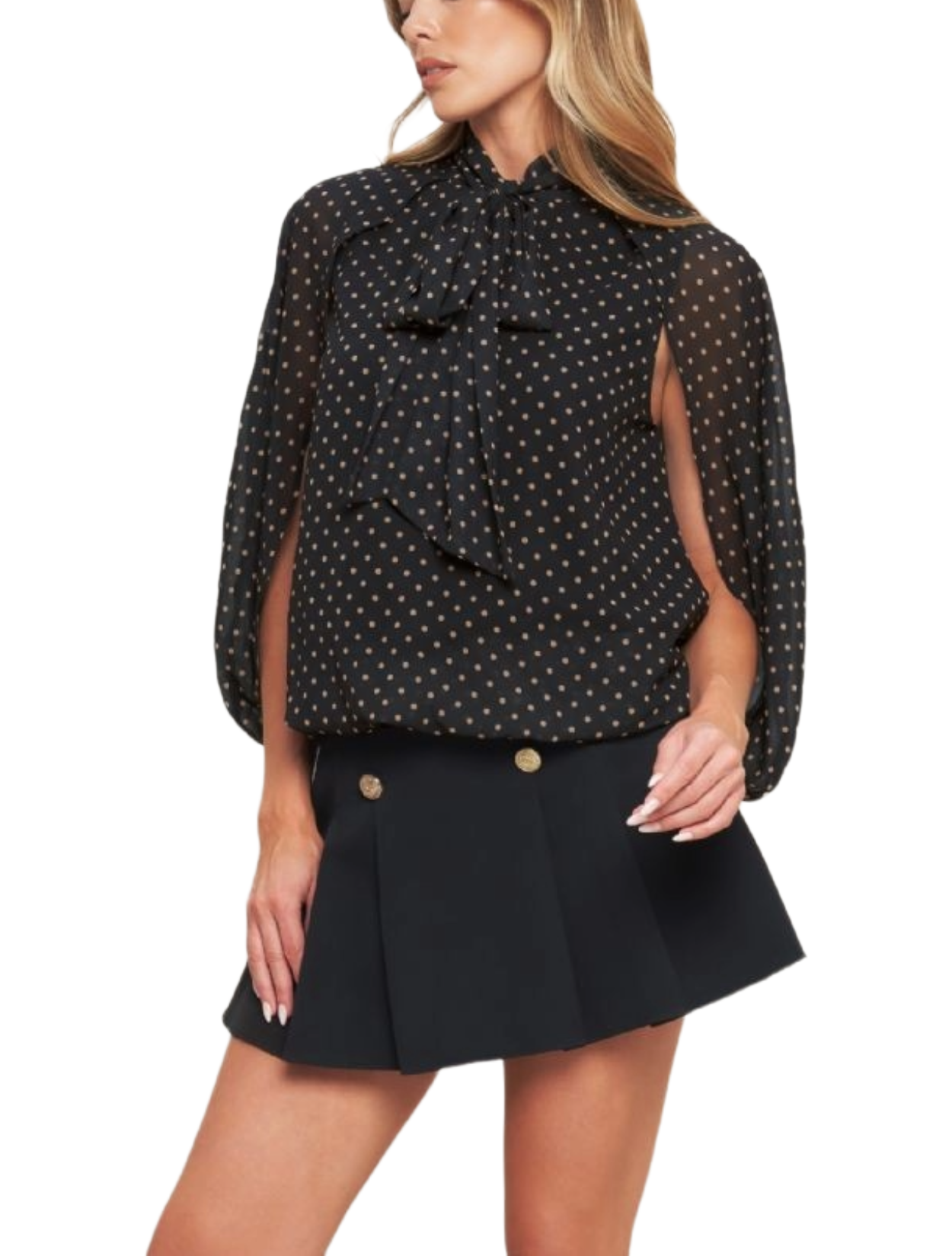 Dotted Bowie Capelet