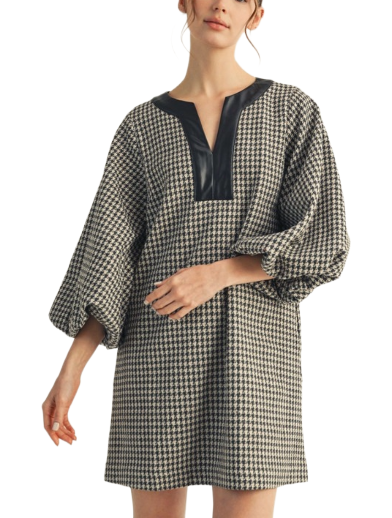 Portia Herringbone Dress