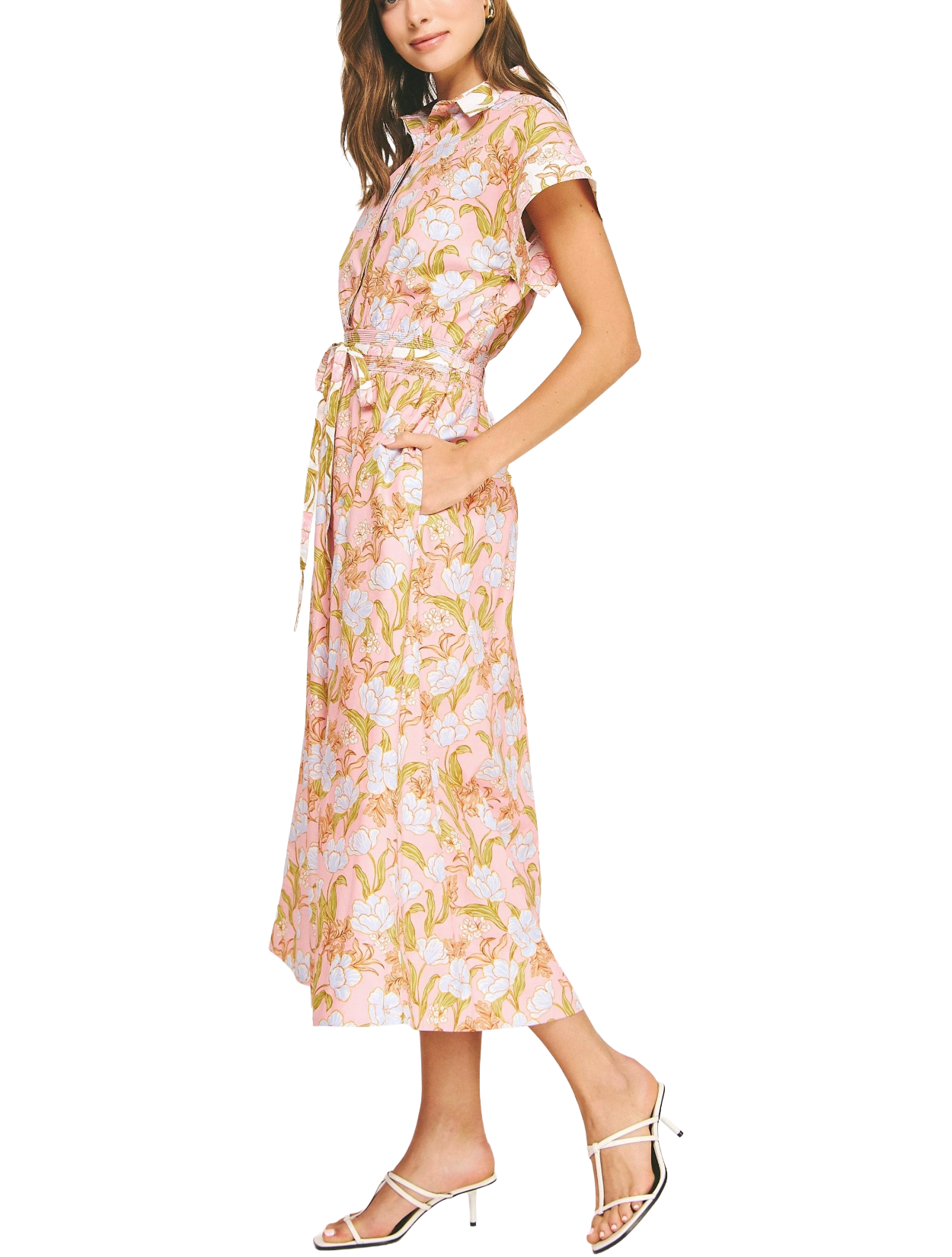 Carnation Colorblock Midi Dress