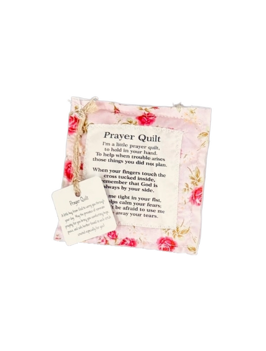 Floral Pink Pocket Prayer Quilt
