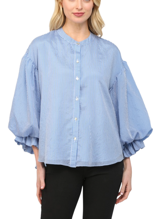 Pinstripe Silas Top