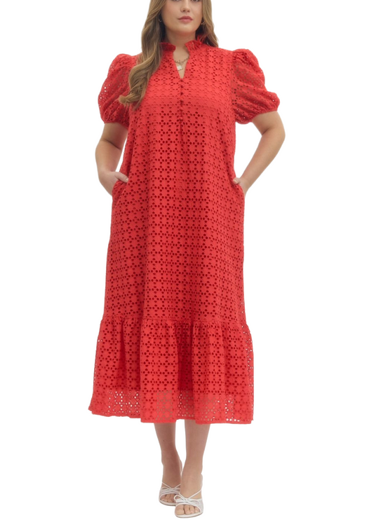Nantucket Eyelet Dress - Plus
