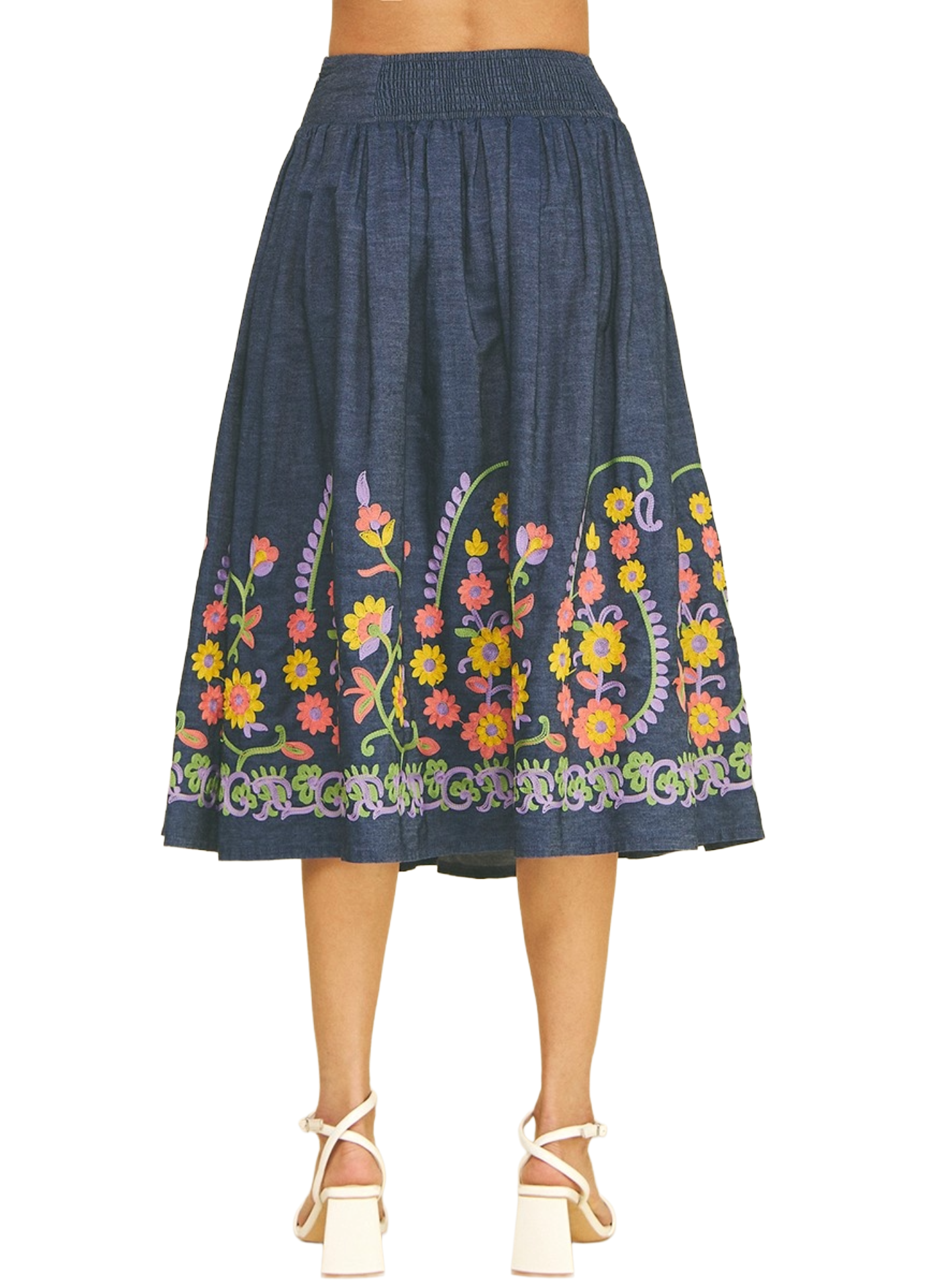Soleil Poise Midi Skirt