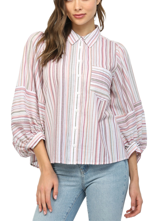 Francie Stripe Top