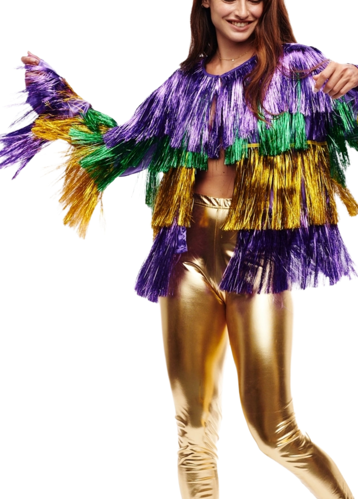 Mardi Gras Tinsel Jacket
