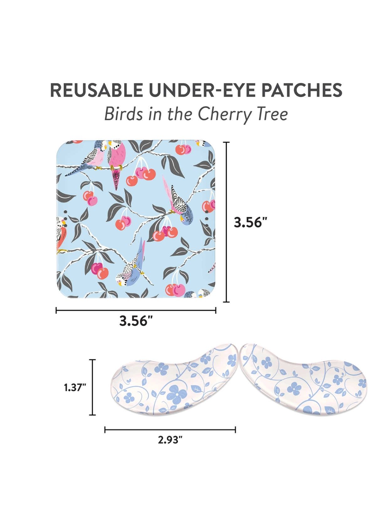 Birds in the Cherry Tree Reusable Under-Eye Patches