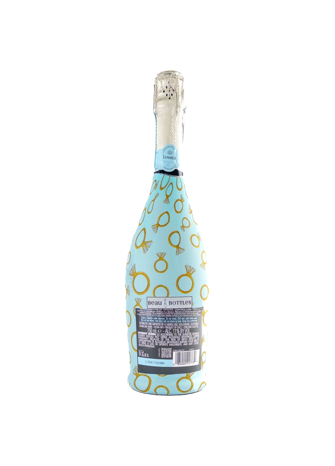 Beau Bottles Blue Engagement Ring - Prosecco